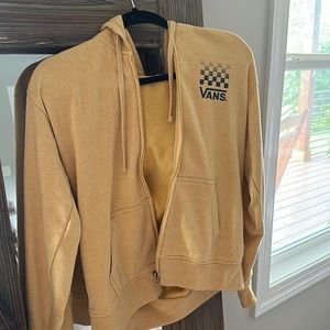NEW - Yellow Vans Zip Up Hoodie